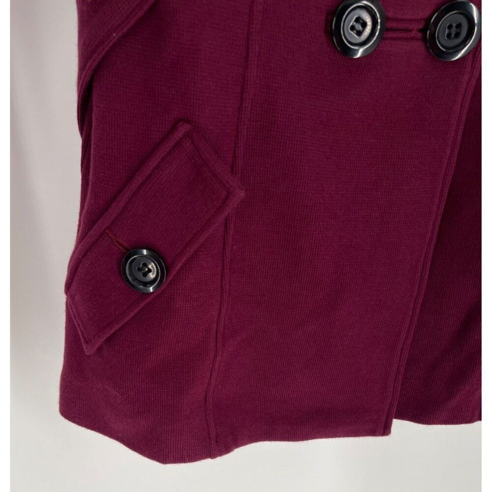 INC International Concepts Womens Pea Coat Jacket Double Breasted Size OX Purple - Picture 4 of 7